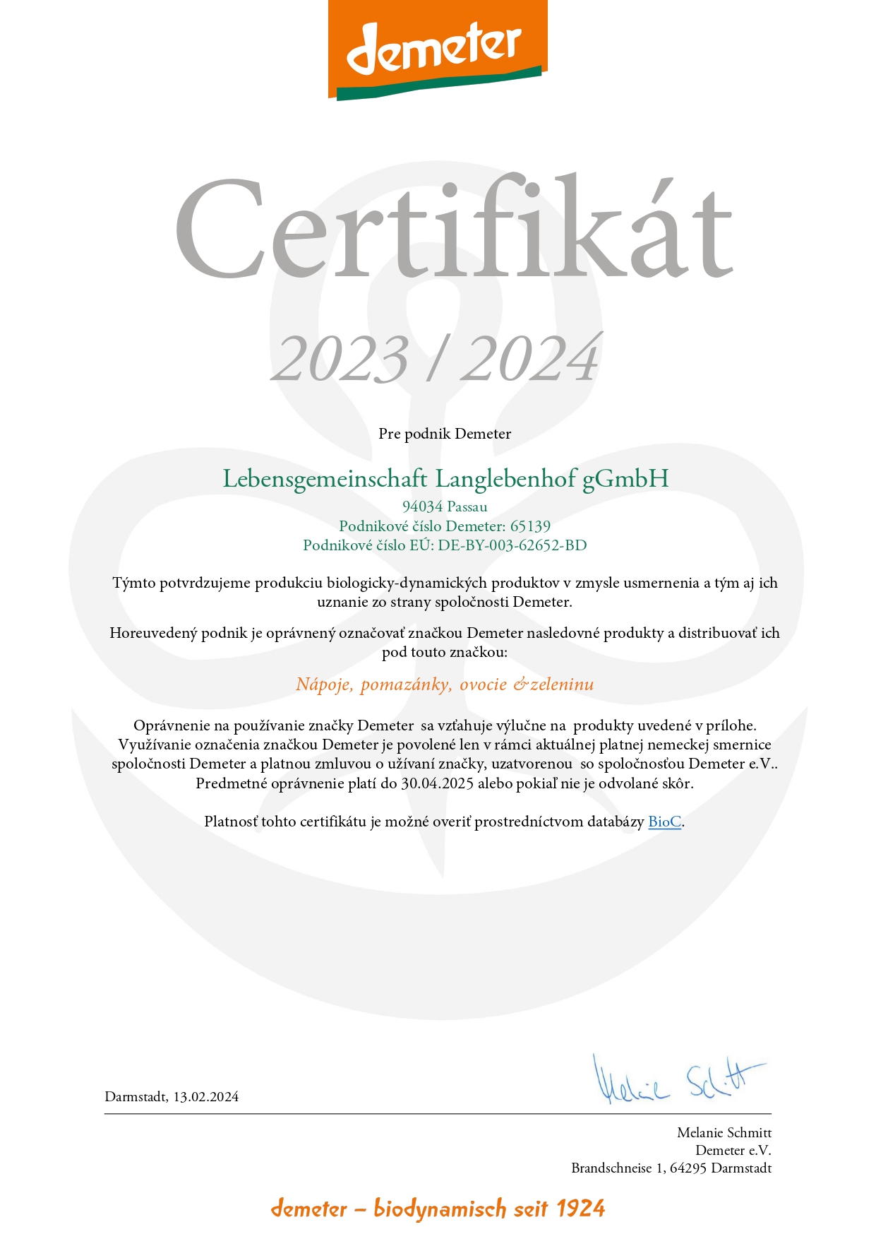 65139 - Lebensgemeinschaft Langlebenhof gGmbH - 2023 - Zertifikat - DE - 13.02.2024 210538_page-0001_1